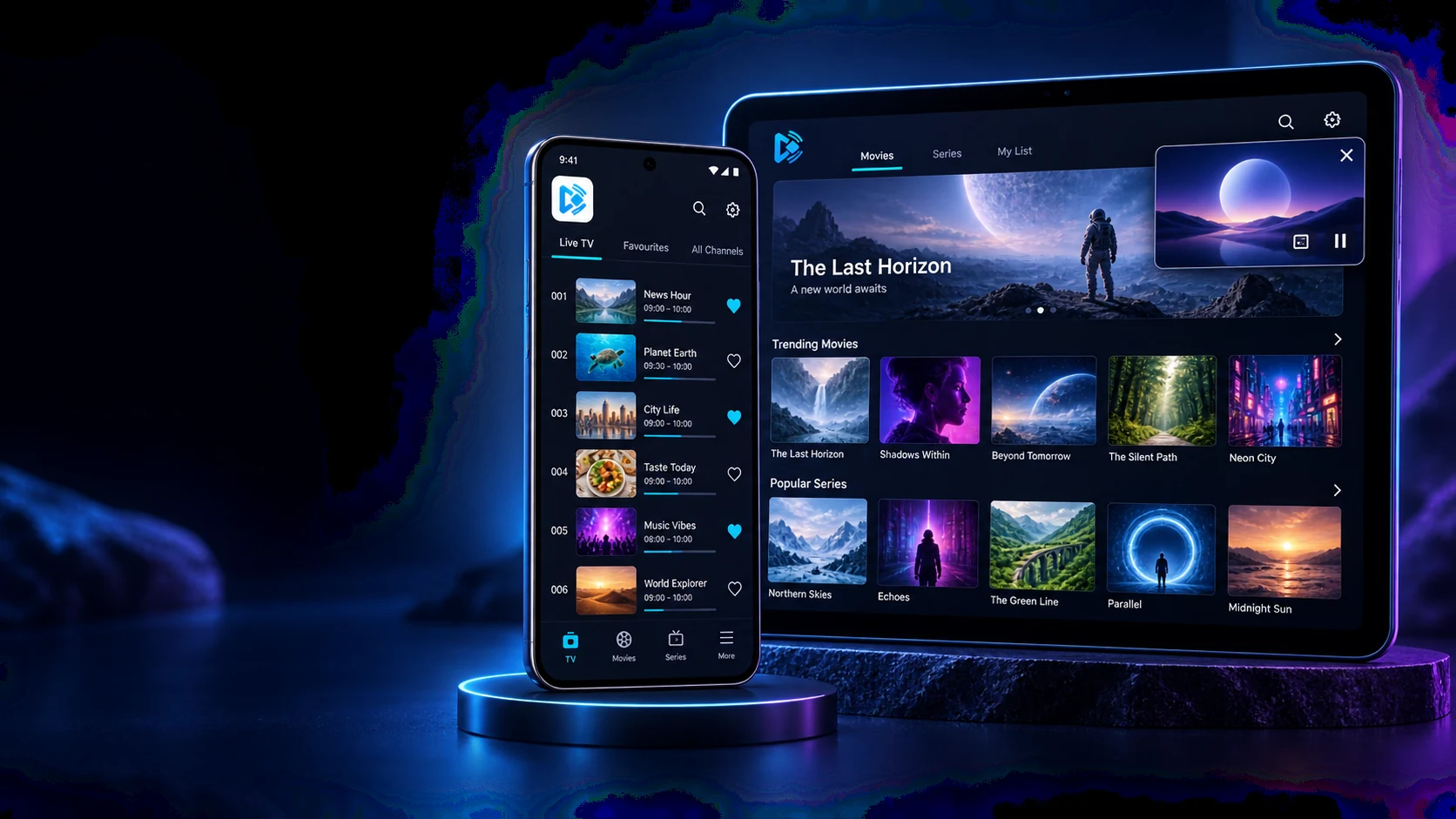 Kayan TV on Android phone and tablet with Picture in Picture